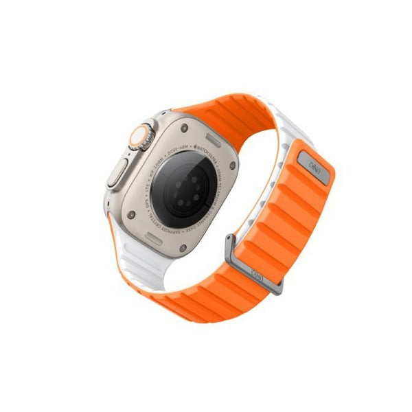 سوار Revix Evo لساعة أبل من Uniq بمقاس 49/45مم | برتقالي/أبيض سوار Revix Evo لساعة أبل من Uniq بمقاس 49/45مم | برتقالي/أبيض